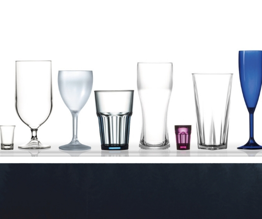 elegant plastic glassware